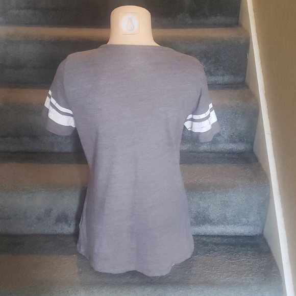 Indianapolis Colts ladies gray v-neck horseshoe - Picture 2 of 8